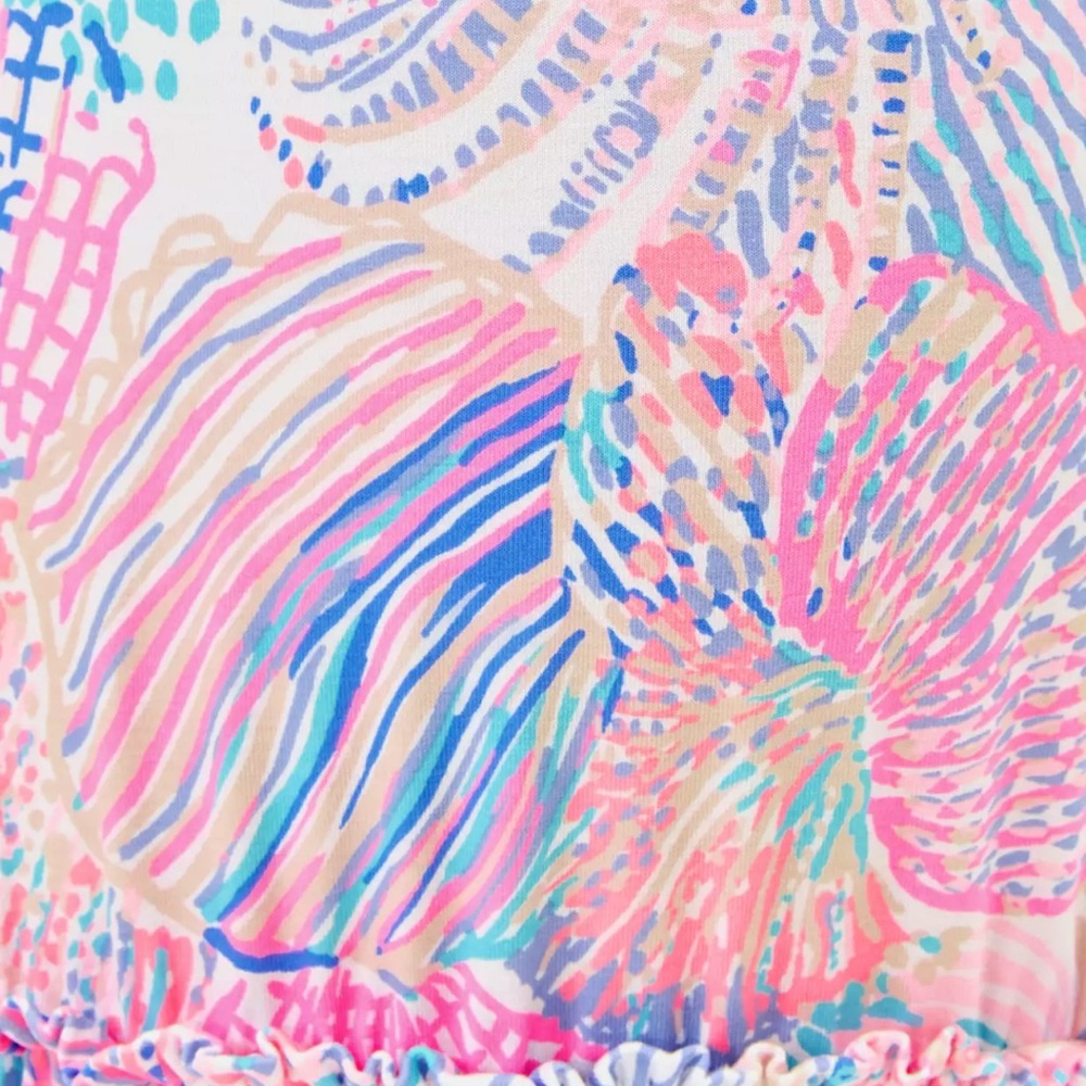 NWT Lilly Pulitzer SKYLAR MIDI DRESS 👗 in “Roar Of The Seas” MSRP $198 NWT sz XL - Picture 5 of 7